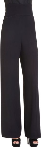 Yves Saint Laurent High Waisted Pant in Blue (black) - Lyst