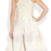 Alexander Mcqueen Handembroidered Silkchiffon Dress in White - Lyst
