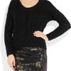 Duffy Cableknit Wool and Cashmereblend Sweater in Black - Lyst