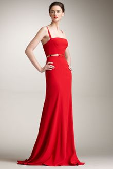 Eastland Fitted Crepe Gown - Lyst