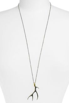 Elizabeth And James Antler Large Pendant Necklace - Lyst