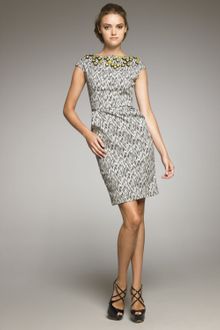 Lela Rose Static-print Dress - Lyst