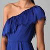 Rebecca Taylor Eyelash One Shoulder Dress in Blue (cobalt) - Lyst