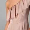 Rebecca Taylor Eyelash One Shoulder Gown in Pink (nude) - Lyst