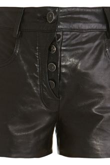 Alexander Wang Leather Shorts - Lyst