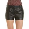 Alexander Wang Leather Shorts in Black - Lyst