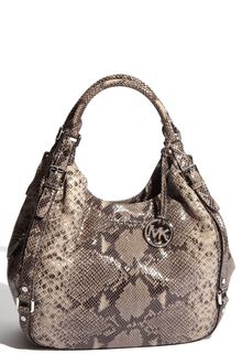 Michael by Michael Kors Bedford - Large Python Embossed Tote - Lyst