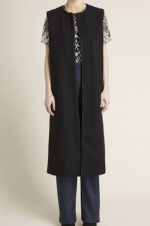 Adam Lippes Cashmere Felt Longline Vest - Lyst