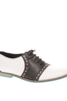 Asos Asos Montgomery Leather Brogue with Coloured Sole - Lyst