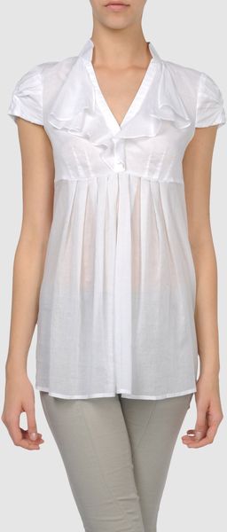 Catherine Malandrino Blouse in White - Lyst