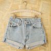 Free People Vintage Levis Denim Cutoffs in Blue (denim) - Lyst