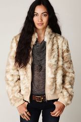 Free People Fur Bomber