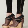 Free People Charmene Platform in Brown (taupe / grey) - Lyst