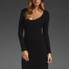 Rachel Pally Long Sleeve T Shirt Maxi in Black - Lyst