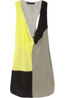 Alexander Wang Enzyme Silk Crepe De Chine Tank - Lyst