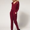 Asos Collection Exclusive Jumpsuit with Wrap Front  in Black - Lyst