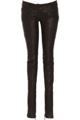 Balmain Leather Moto Pant