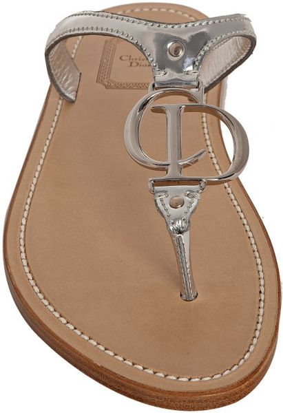 flat dior sandals
