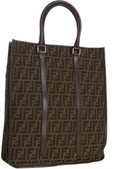 Fendi Tobacco Zucca Canvas Tote Bag - Lyst