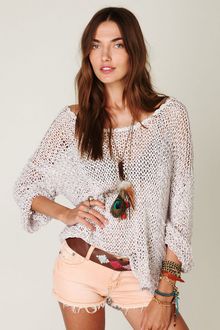 Free People Tape Yarn Beach Sweater - Lyst