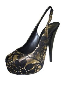 Giuseppe Zanotti Lace Peep Toe Platform - Lyst