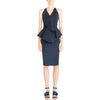 Givenchy Peplum Dress in Blue (navy) - Lyst