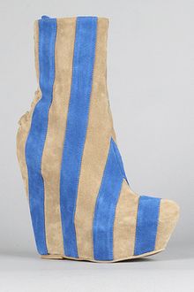 Jeffrey Campbell The Zapped Shoe in Taupe and Blue Stripe - Lyst