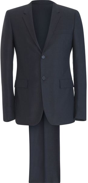 Jil Sander Slim Twobutton Suit in Blue for Men (chocolate) - Lyst