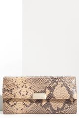 Jimmy Choo Reese Snake Print Clutch