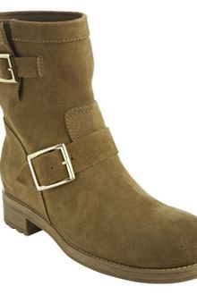 Jimmy Choo Whiskey Suede Youth Short Biker Boots - Lyst