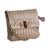 Lanvin Grey Quilted Calfskin Leather Mini Pop Bow Detail Shoulder Bag in Beige (grey) - Lyst