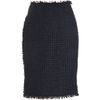 Lanvin Tweed Fitted Skirt in Blue (midnight) - Lyst