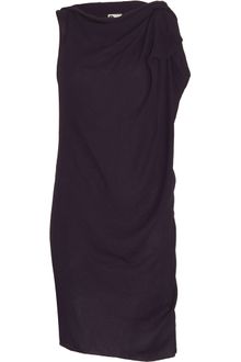 Lanvin Draped Dress - Lyst