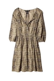 Marc By Marc Jacobs Cylinder Grey Snake Print Button Down Dress - Lyst