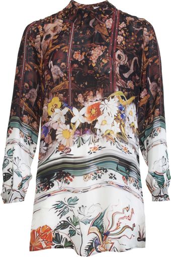 Mary Katrantzou Floral Blouse Dress - Lyst