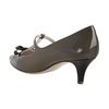 Miu Miu Black and Clay Patent Leather Mary Jane Tstrap Kitten Heels in Gray (black) - Lyst