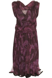 Nina Ricci Floral Ruffle Dress - Lyst
