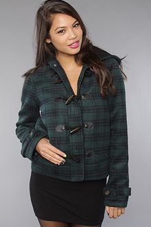 Nixon The Stella Wool Toggle Jacket in Plaid - Lyst