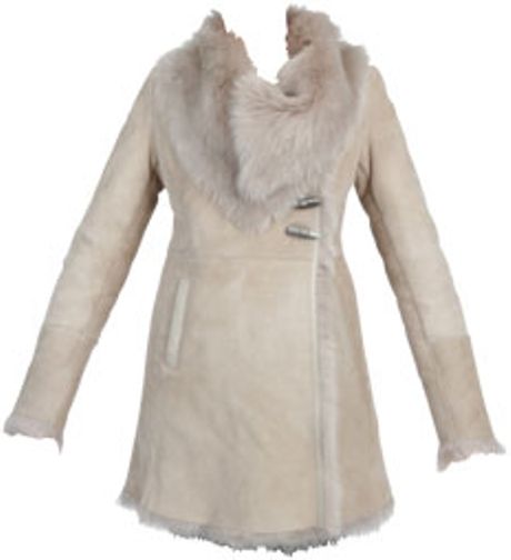 Patrizia Pepe Coat in Beige - Lyst