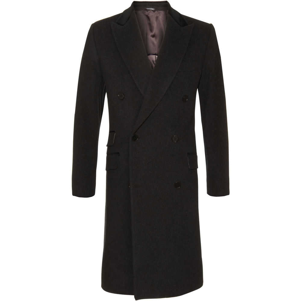 Paul Smith Chesterfield Coat in Gray for Men (charcoal) | Lyst