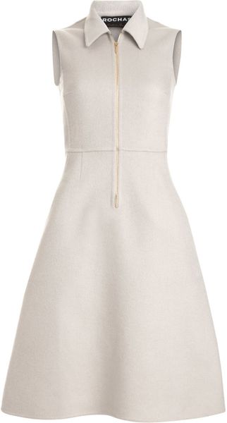 Rochas Zip Front Dress - Lyst