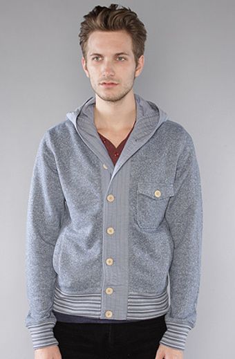 The Scifen Company The Parker Buttondown Hoody in Blue - Lyst