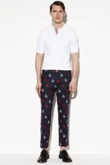 Thom Browne Cotton and Linen Pants
