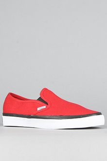 Vans The Slip On Decon Ca Sneaker in Red & Black - Lyst