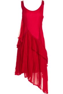 Yohji Yamamoto Asymmetric Hem Dress - Lyst