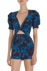 Yves Saint Laurent Cut Away Poppy Romper