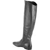 Alberto Fermani Black Leather Flat Tall Boots in Black - Lyst