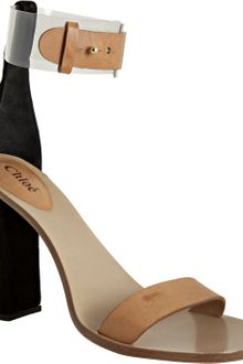 Chloé Clear Ankle Strap Sandals - Lyst