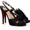 Christian Louboutin Pour Monsieur 120 Satin Sandals in Black - Lyst