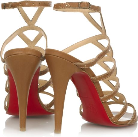 louboutin brown sandals